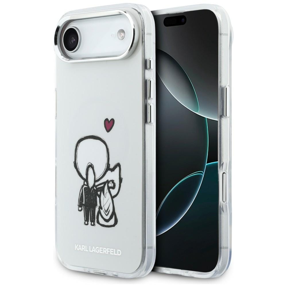 Karl Lagerfeld Karl & Choupette Back MagSafe-etui til iPhone Air - Klar