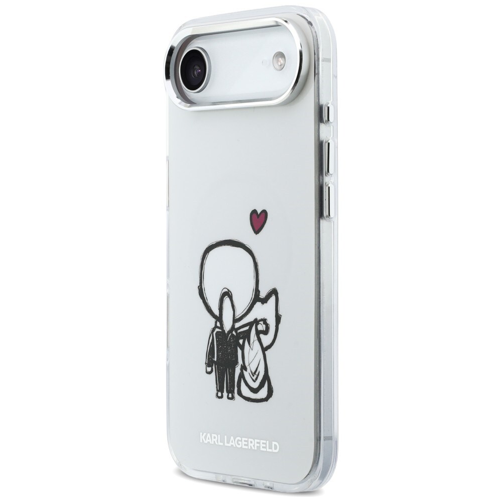 Karl Lagerfeld Karl & Choupette Back MagSafe-etui til iPhone Air - Klar
