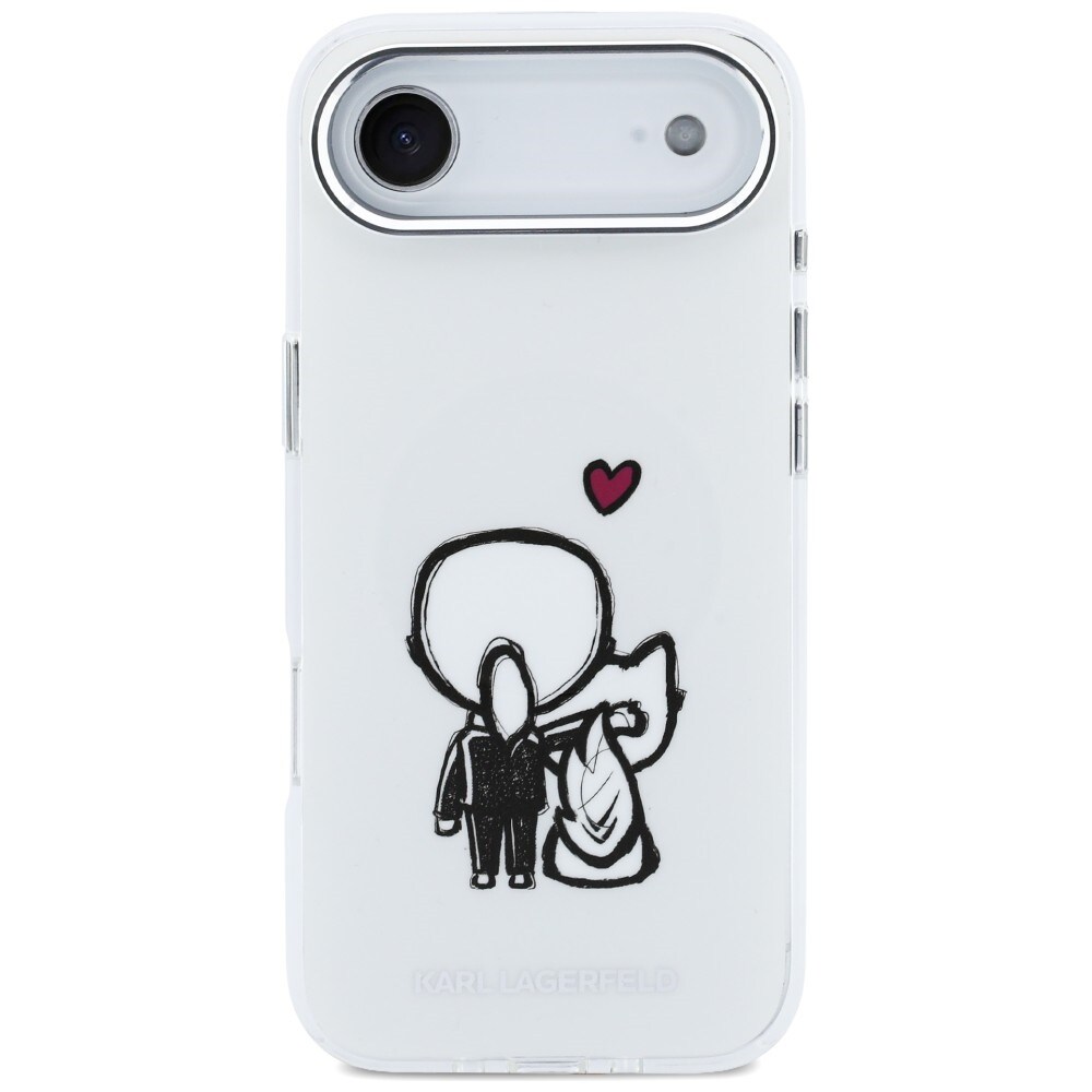 Karl Lagerfeld Karl & Choupette Back MagSafe-etui til iPhone Air - Klar