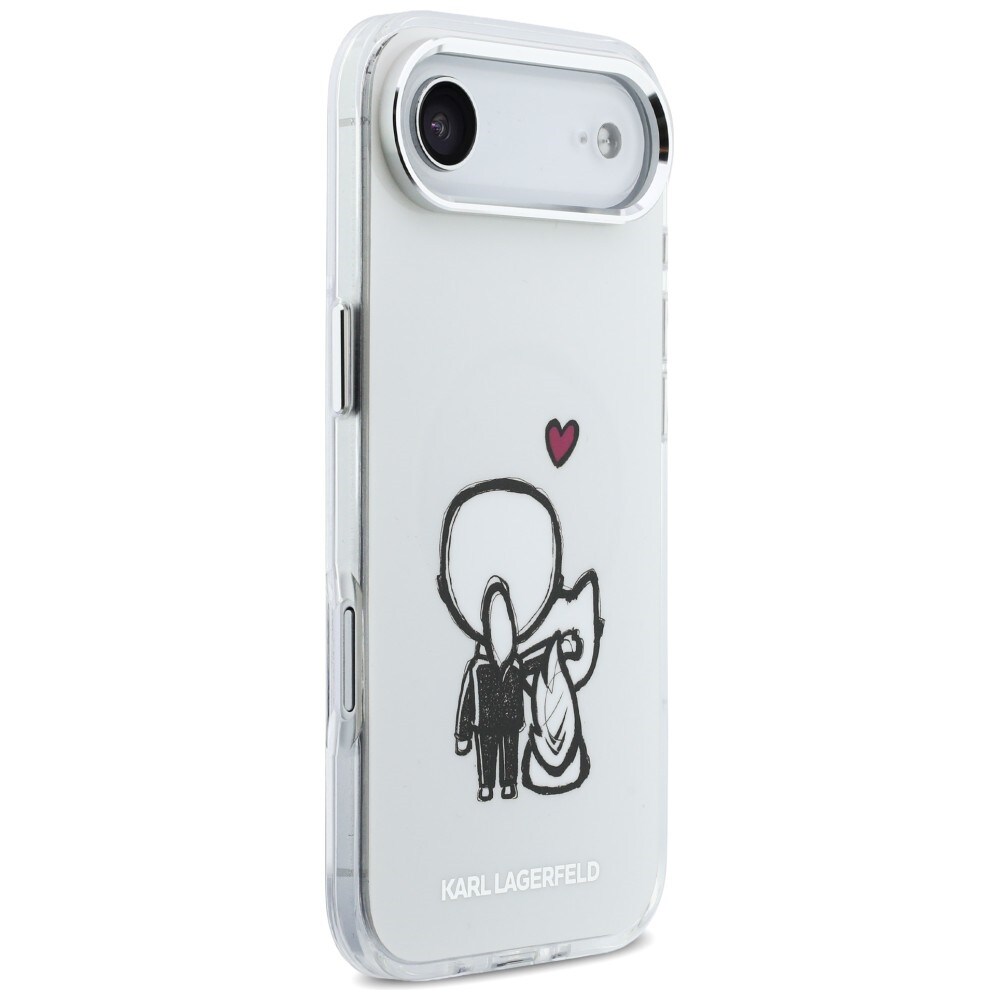 Karl Lagerfeld Karl & Choupette Back MagSafe-etui til iPhone Air - Klar