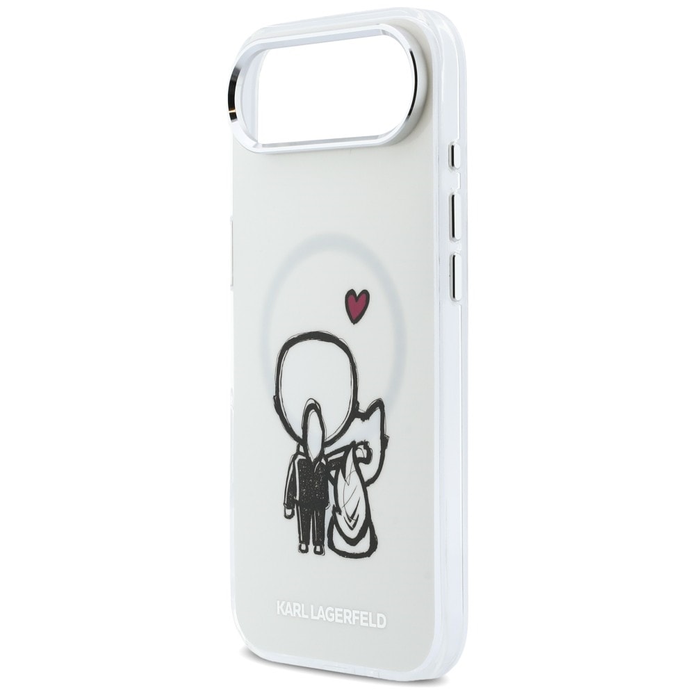 Karl Lagerfeld Karl & Choupette Back MagSafe-etui til iPhone Air - Klar