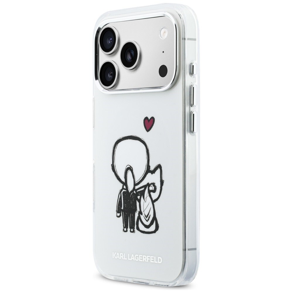 Karl Lagerfeld Karl & Choupette Back MagSafe-etui til iPhone 17 Pro Max - Klar