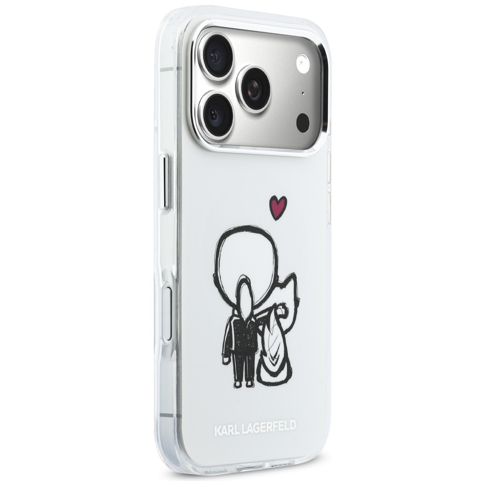 Karl Lagerfeld Karl & Choupette Back MagSafe-etui til iPhone 17 Pro Max - Klar