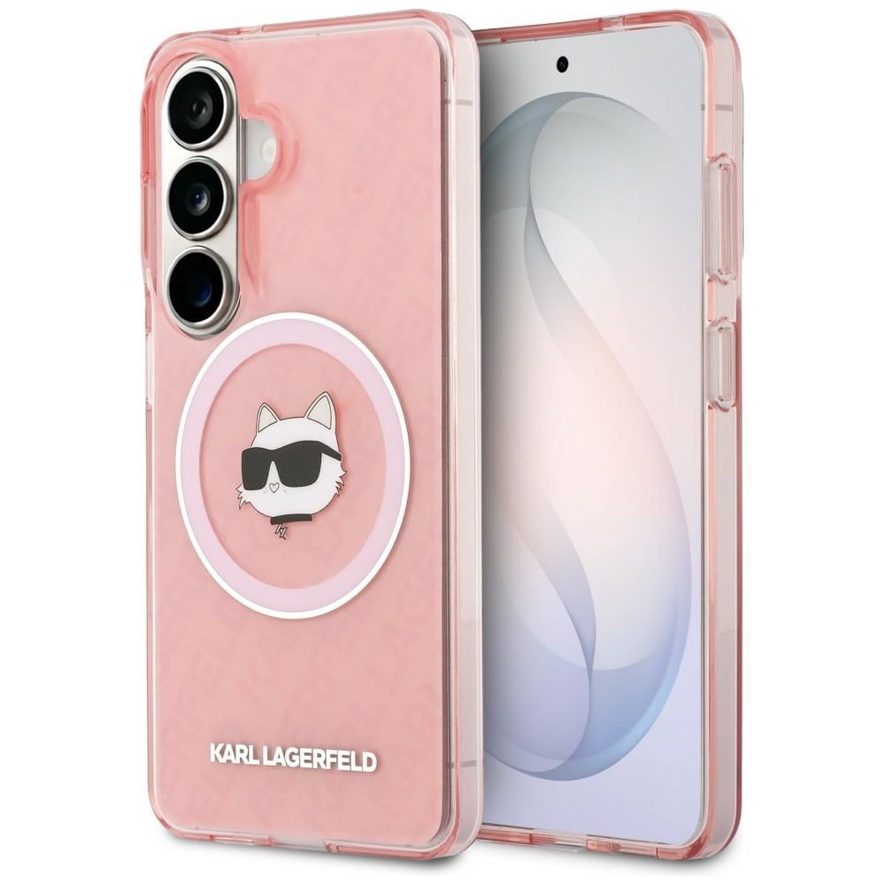 Karl Lagerfeld IML Repeated Choupette MagSafe-etui til Samsung Galaxy S26 Plus - Pink