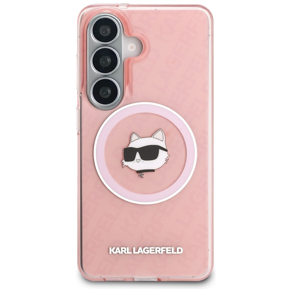 Karl Lagerfeld IML Repeated Choupette MagSafe-etui til Samsung Galaxy S26 Plus - Pink
