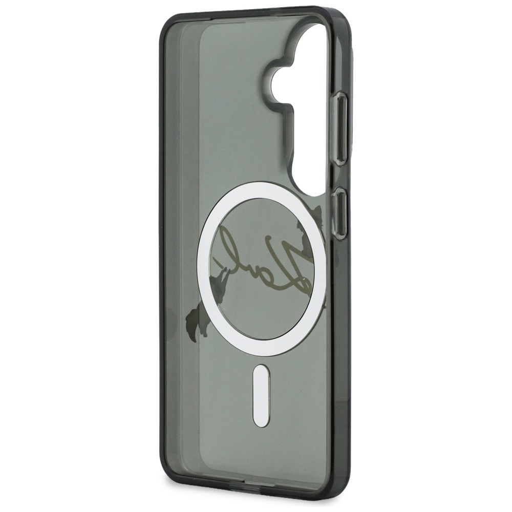 Karl Lagerfeld IML KC Script MagSafe-etui til Samsung Galaxy S26 - Sort
