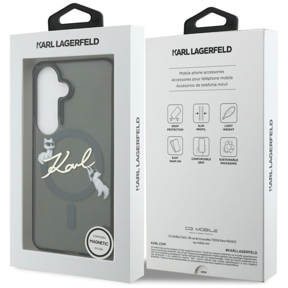 Karl Lagerfeld IML KC Script MagSafe-etui til Samsung Galaxy S26 - Sort