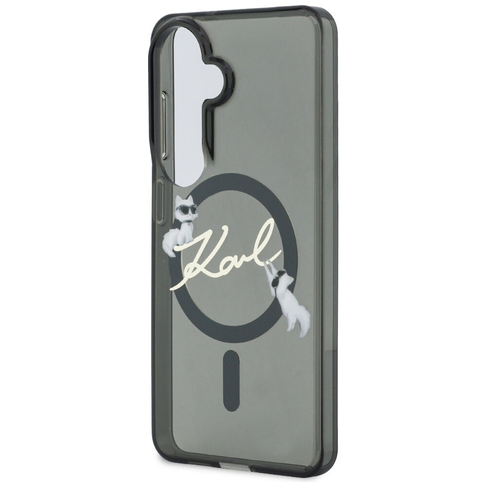 Karl Lagerfeld IML KC Script MagSafe-etui til Samsung Galaxy S26 Plus - Sort