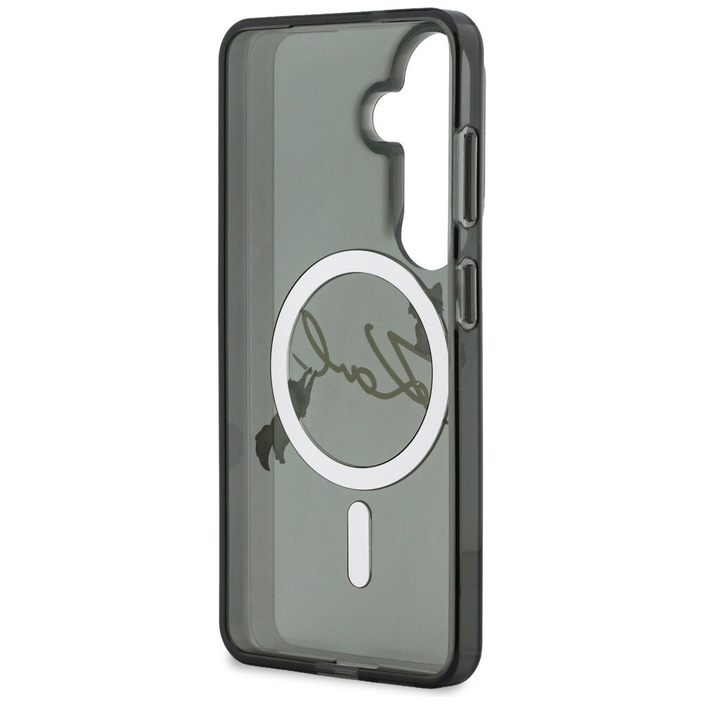 Karl Lagerfeld IML KC Script MagSafe-etui til Samsung Galaxy S26 Plus - Sort