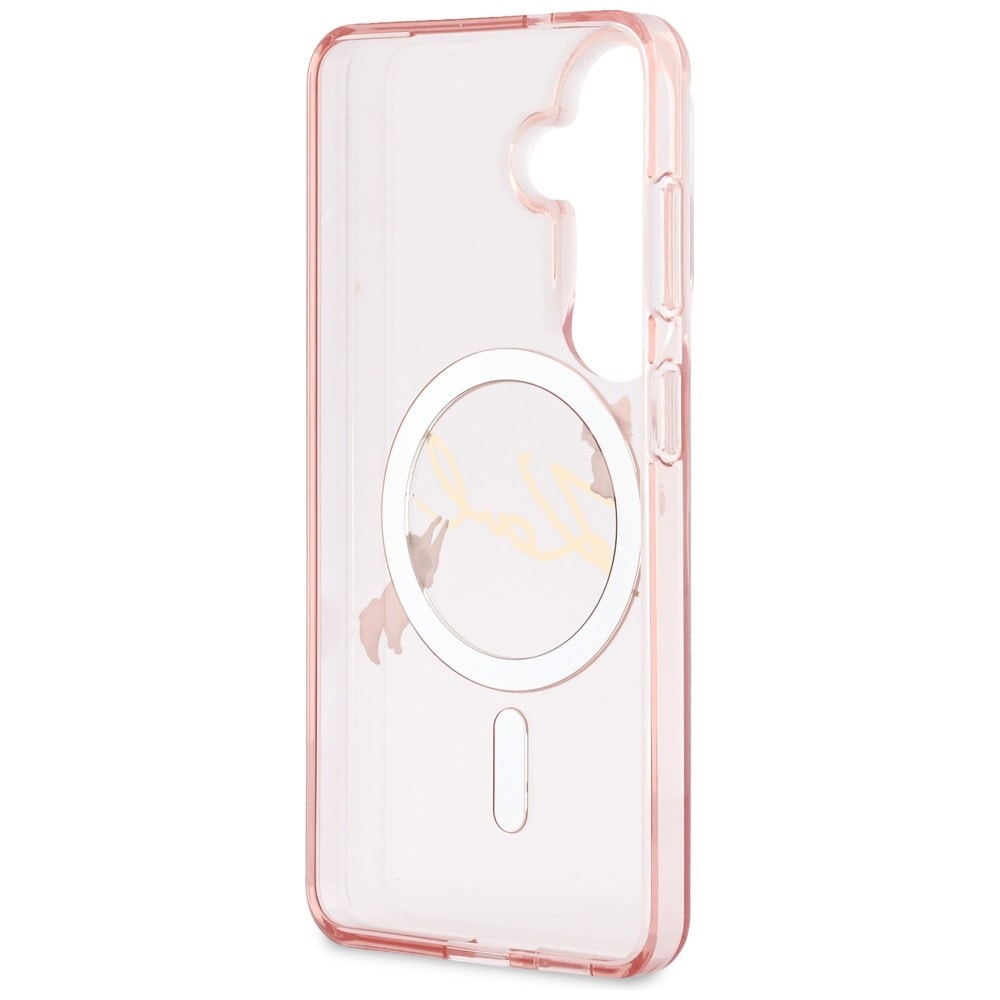 Karl Lagerfeld IML KC Script MagSafe-etui til Samsung Galaxy S26 - Pink