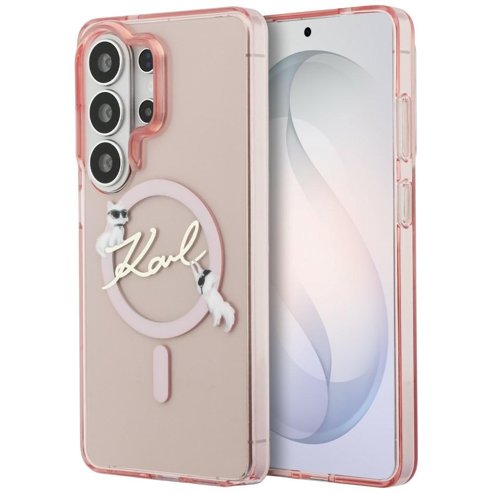 Karl Lagerfeld IML KC Script MagSafe-etui til Samsung Galaxy S26 Ultra - Pink