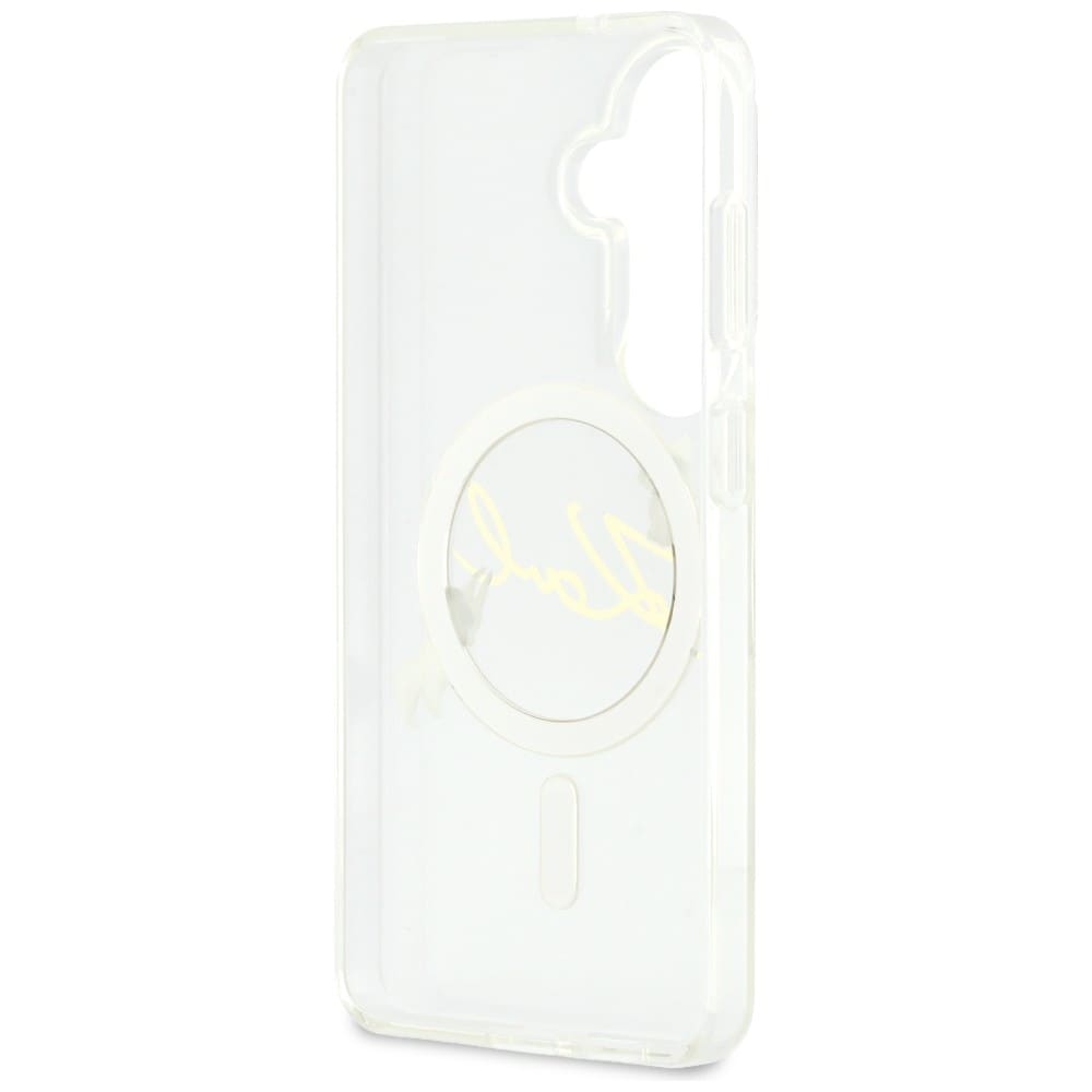 Karl Lagerfeld IML KC Script MagSafe-etui til Samsung Galaxy S26 Plus - Transparent