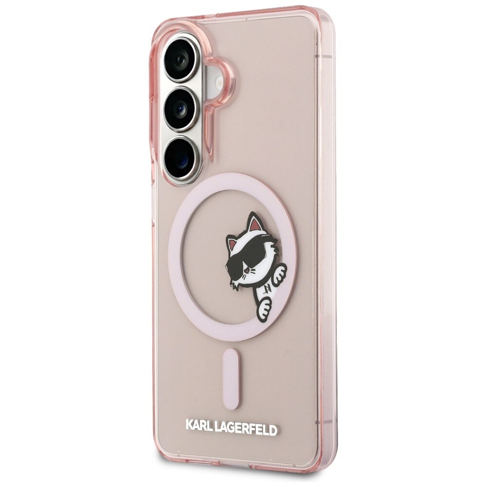 Karl Lagerfeld IML Peekaboo Choupette MagSafe-etui til Samsung Galaxy S26 - Pink