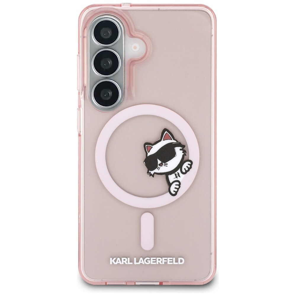Karl Lagerfeld IML Peekaboo Choupette MagSafe-etui til Samsung Galaxy S26 - Pink