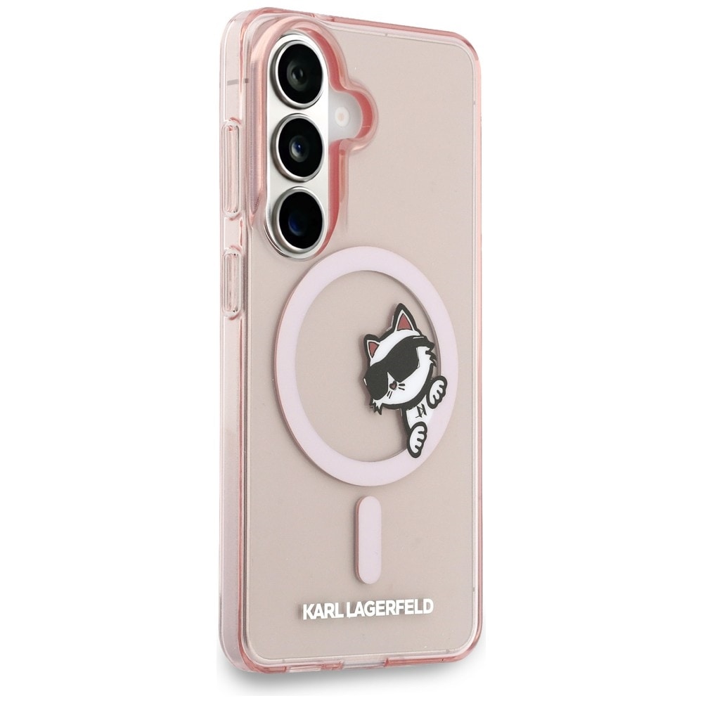 Karl Lagerfeld IML Peekaboo Choupette MagSafe-etui til Samsung Galaxy S26 - Pink