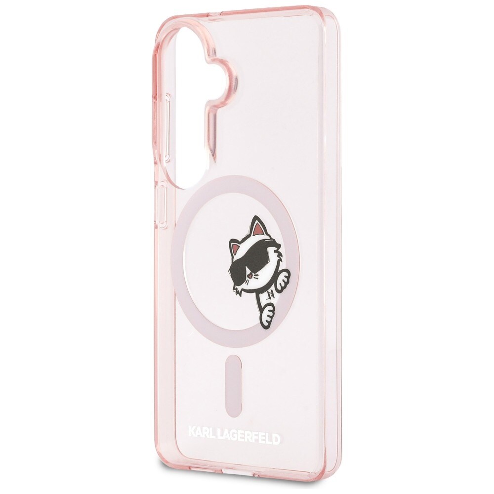 Karl Lagerfeld IML Peekaboo Choupette MagSafe-etui til Samsung Galaxy S26 - Pink