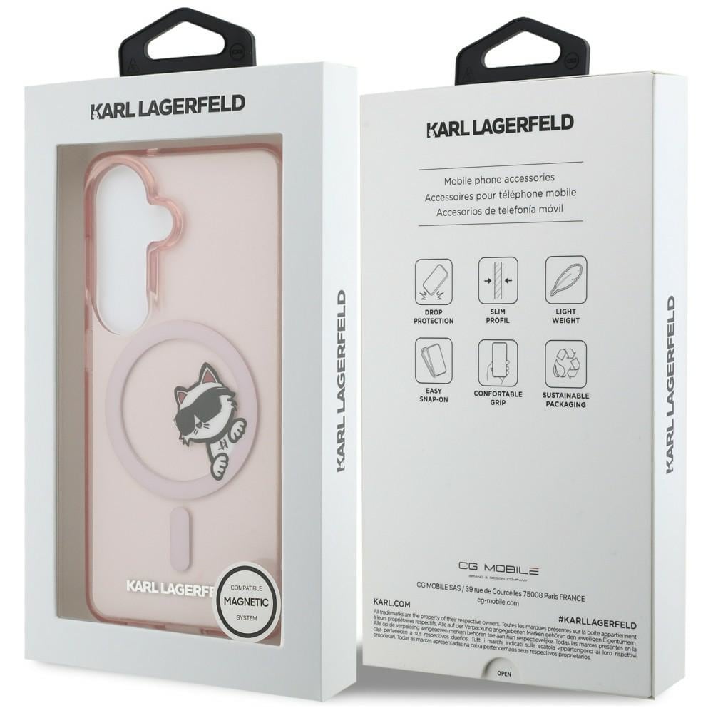 Karl Lagerfeld IML Peekaboo Choupette MagSafe-etui til Samsung Galaxy S26 - Pink