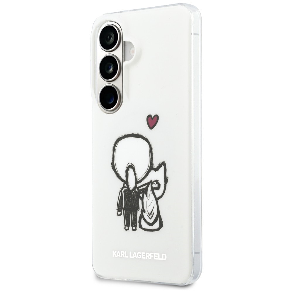 Karl Lagerfeld IML Karl&Choupette MagSafe-etui til Samsung Galaxy S26 - Transparent