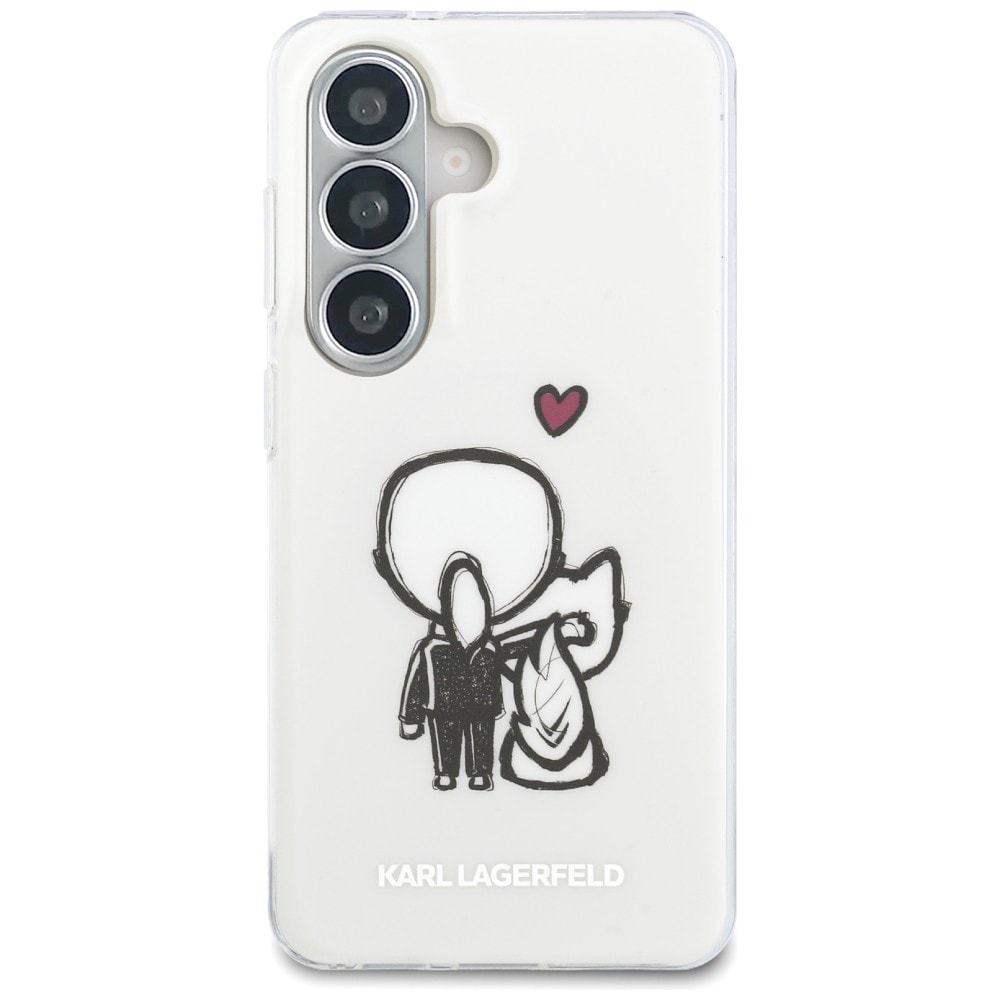 Karl Lagerfeld IML Karl&Choupette MagSafe-etui til Samsung Galaxy S26 - Transparent