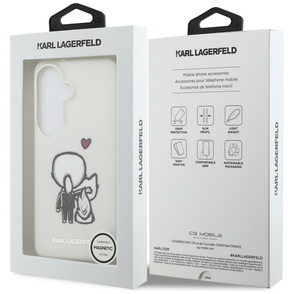 Karl Lagerfeld IML Karl&Choupette MagSafe-etui til Samsung Galaxy S26 - Transparent