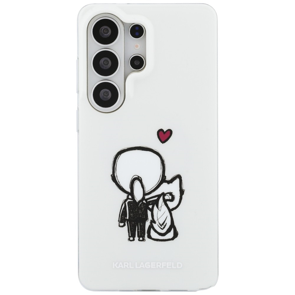 Karl Lagerfeld IML Karl&Choupette MagSafe-etui til Samsung Galaxy S26 Ultra - Transparent
