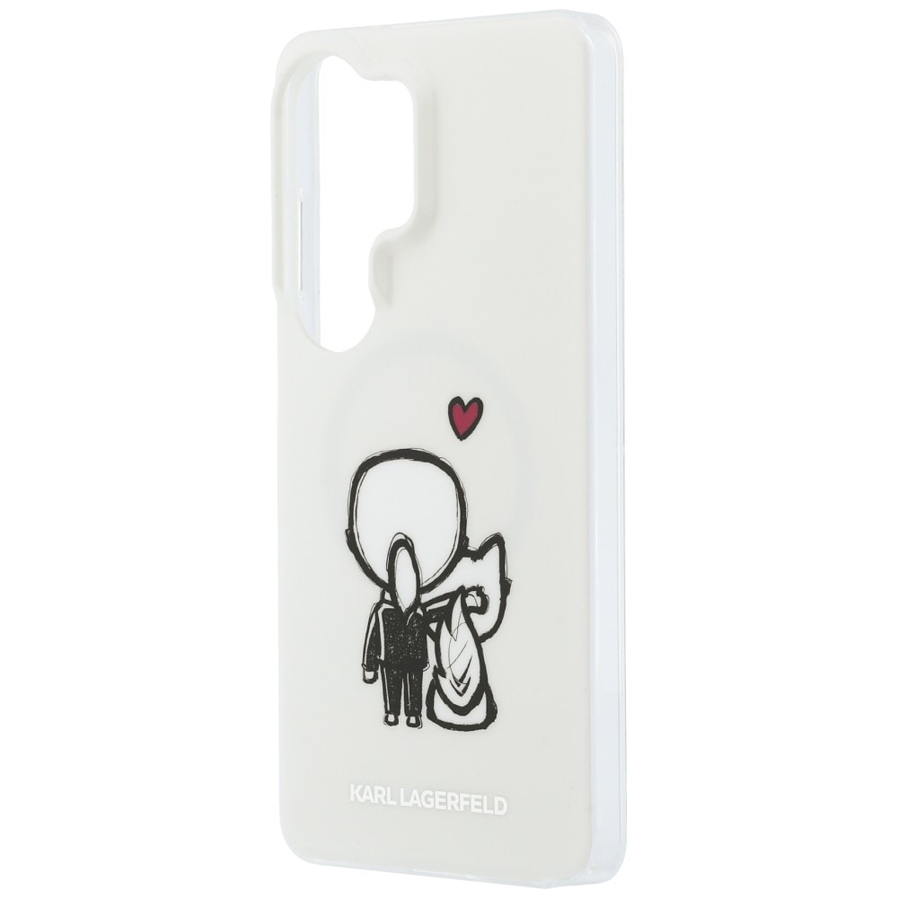Karl Lagerfeld IML Karl&Choupette MagSafe-etui til Samsung Galaxy S26 Ultra - Transparent