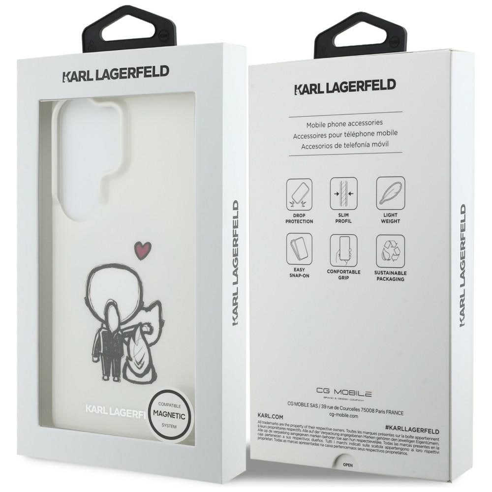 Karl Lagerfeld IML Karl&Choupette MagSafe-etui til Samsung Galaxy S26 Ultra - Transparent