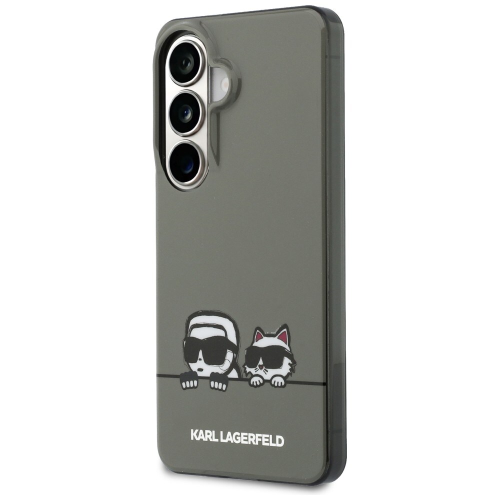 Karl Lagerfeld IML Peekaboo Karl&Choupette MagSafe-etui til Samsung Galaxy S26 - Sort