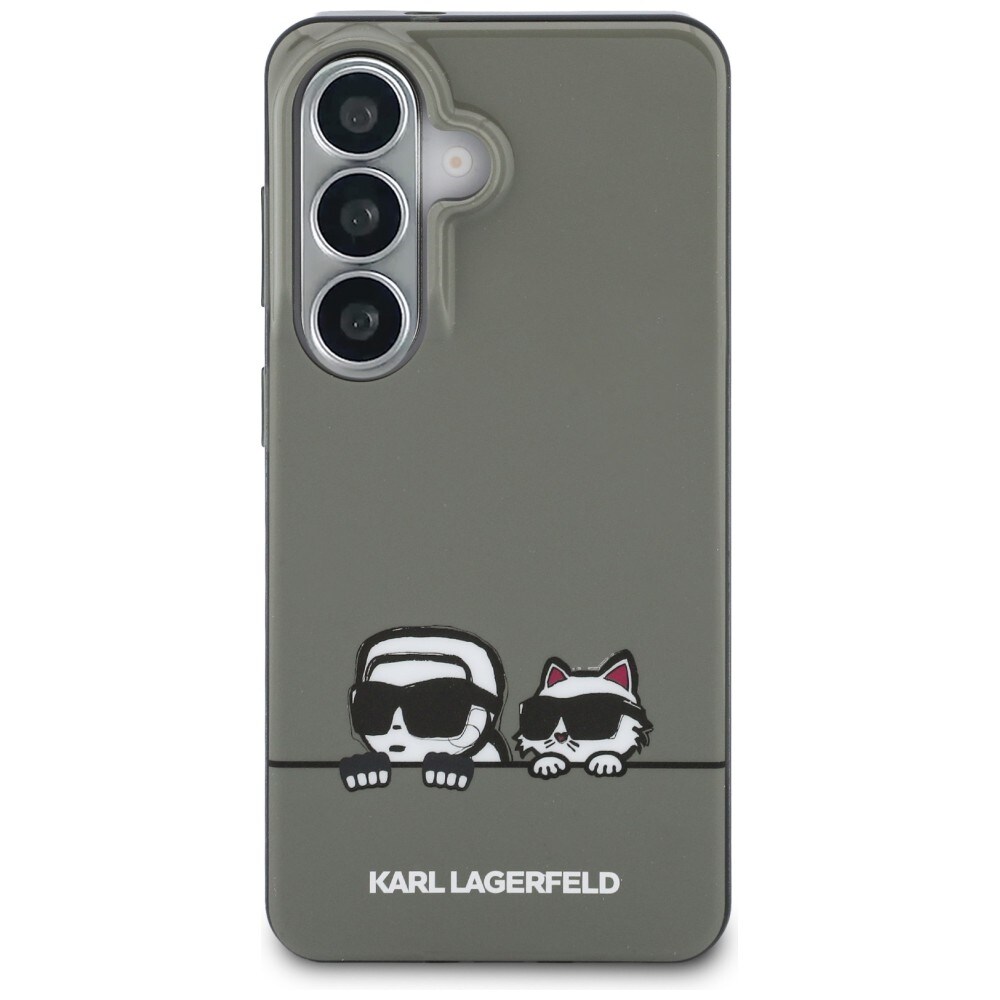 Karl Lagerfeld IML Peekaboo Karl&Choupette MagSafe-etui til Samsung Galaxy S26 - Sort