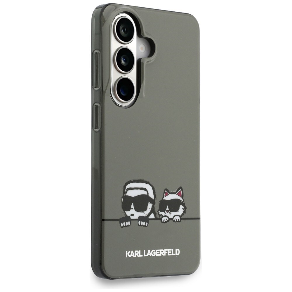 Karl Lagerfeld IML Peekaboo Karl&Choupette MagSafe-etui til Samsung Galaxy S26 - Sort