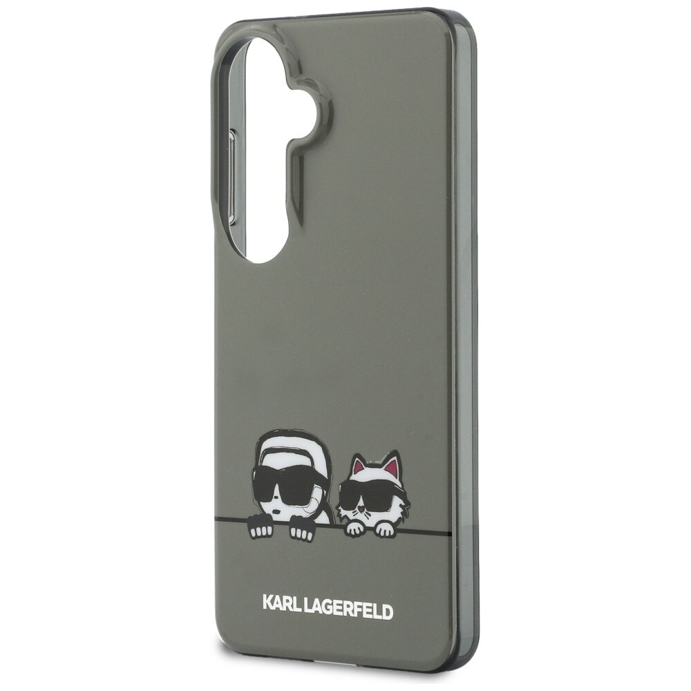 Karl Lagerfeld IML Peekaboo Karl&Choupette MagSafe-etui til Samsung Galaxy S26 - Sort