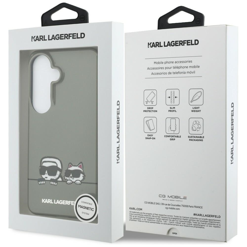 Karl Lagerfeld IML Peekaboo Karl&Choupette MagSafe-etui til Samsung Galaxy S26 - Sort