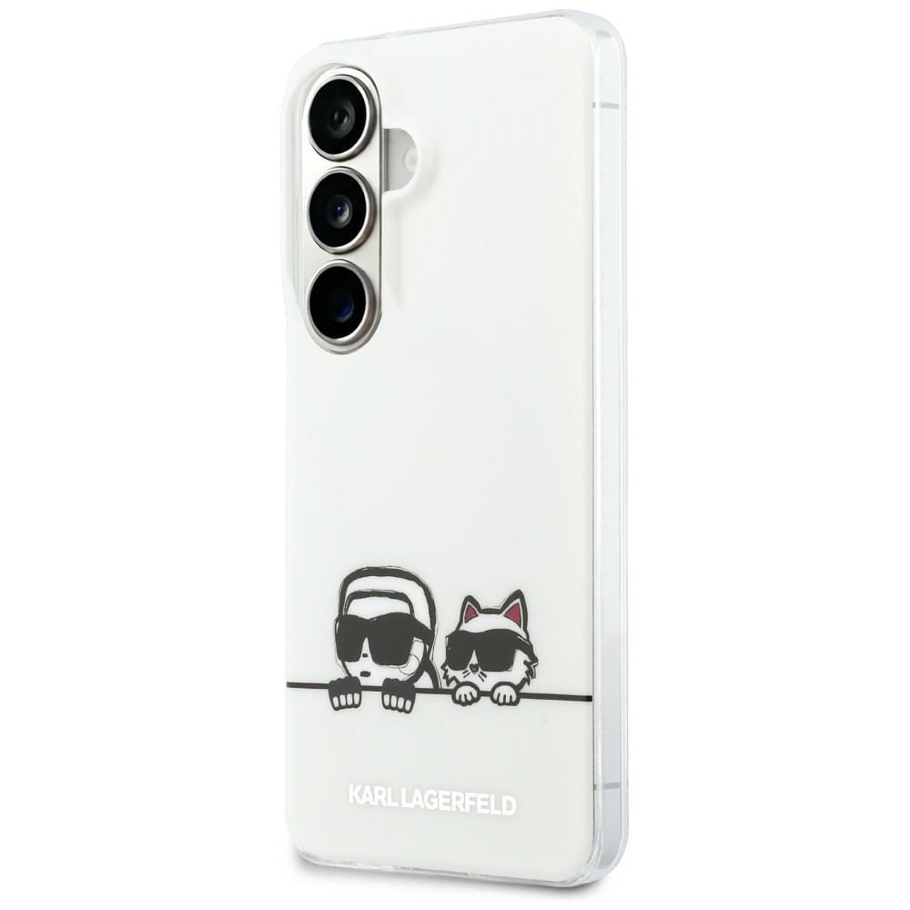 Karl Lagerfeld IML Peekaboo Karl&Choupette MagSafe-etui til Samsung Galaxy S26 - Transparent