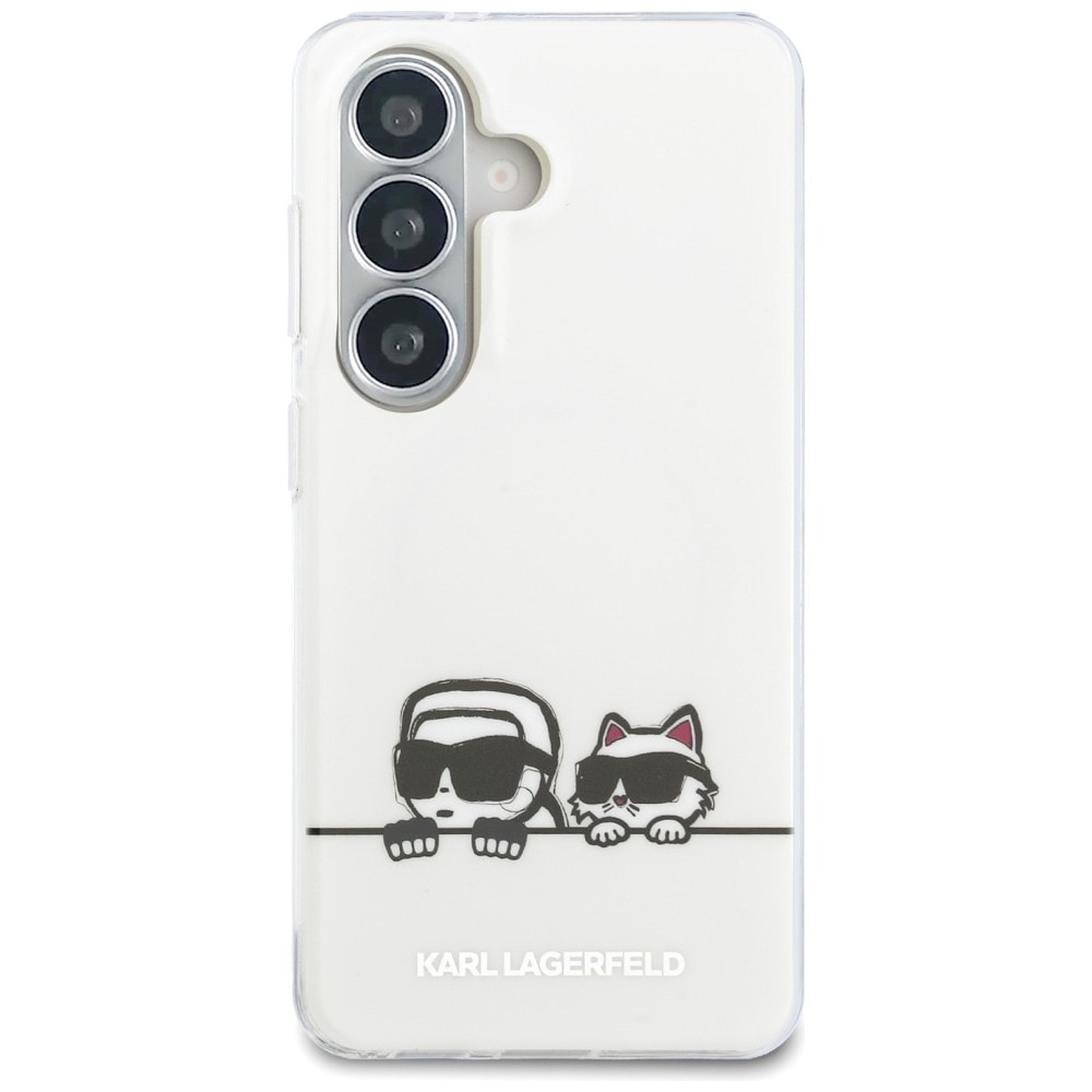 Karl Lagerfeld IML Peekaboo Karl & Choupette MagSafe Case for Samsung Galaxy S26 Plus - Transparent