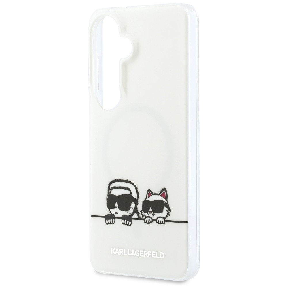 Karl Lagerfeld IML Peekaboo Karl & Choupette MagSafe Case for Samsung Galaxy S26 Plus - Transparent