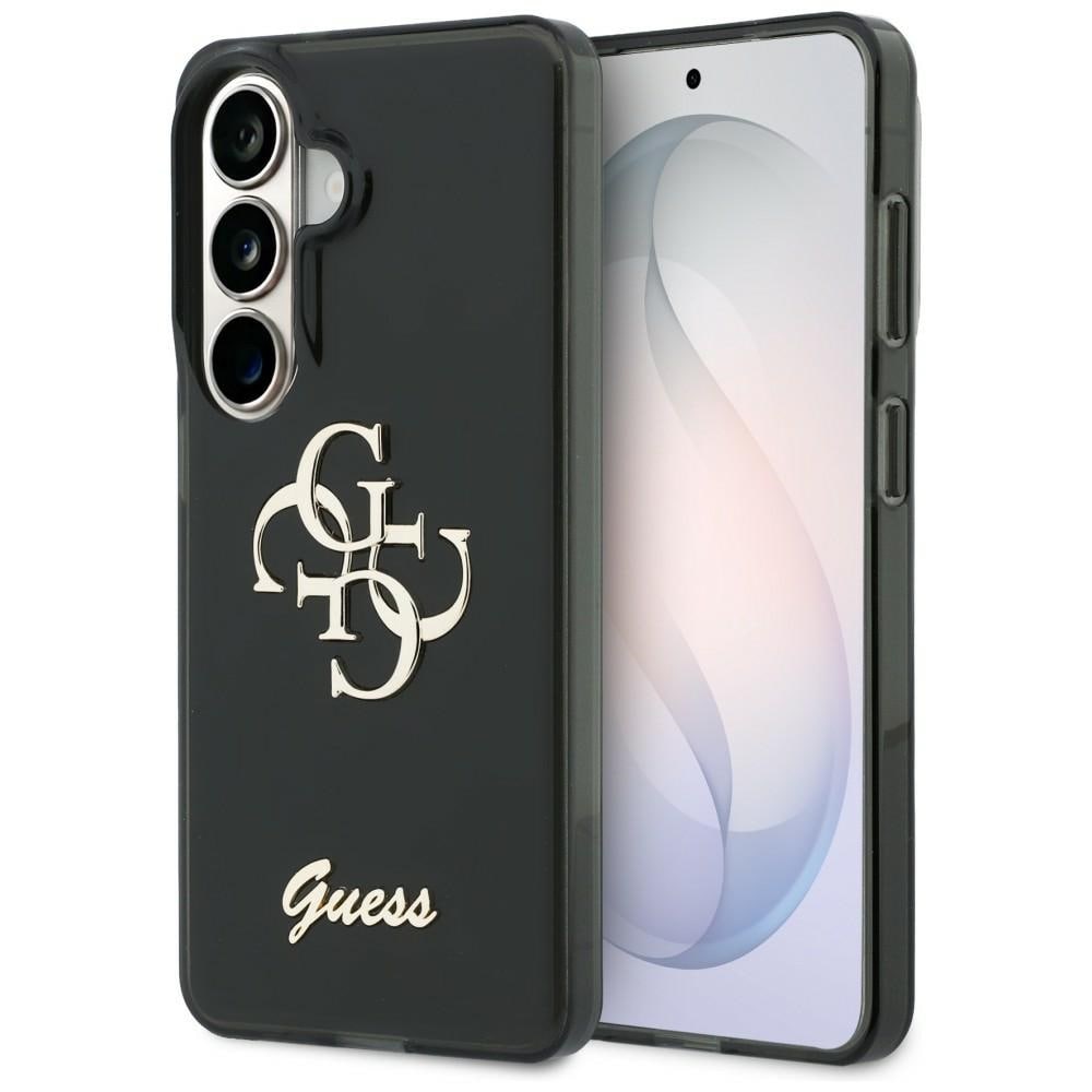 Guess IML Big Metal 4G Script-etui til Samsung Galaxy S26 - sort