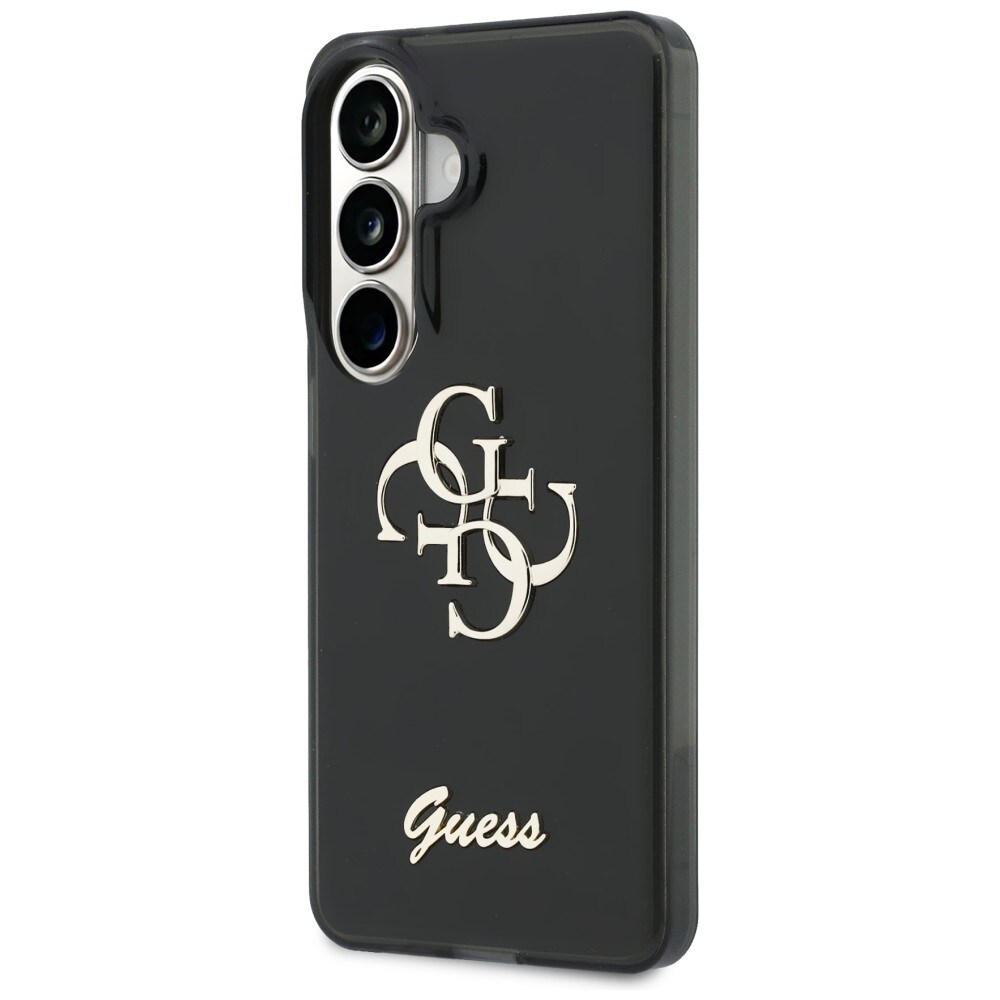 Guess IML Big Metal 4G Script-etui til Samsung Galaxy S26 - sort