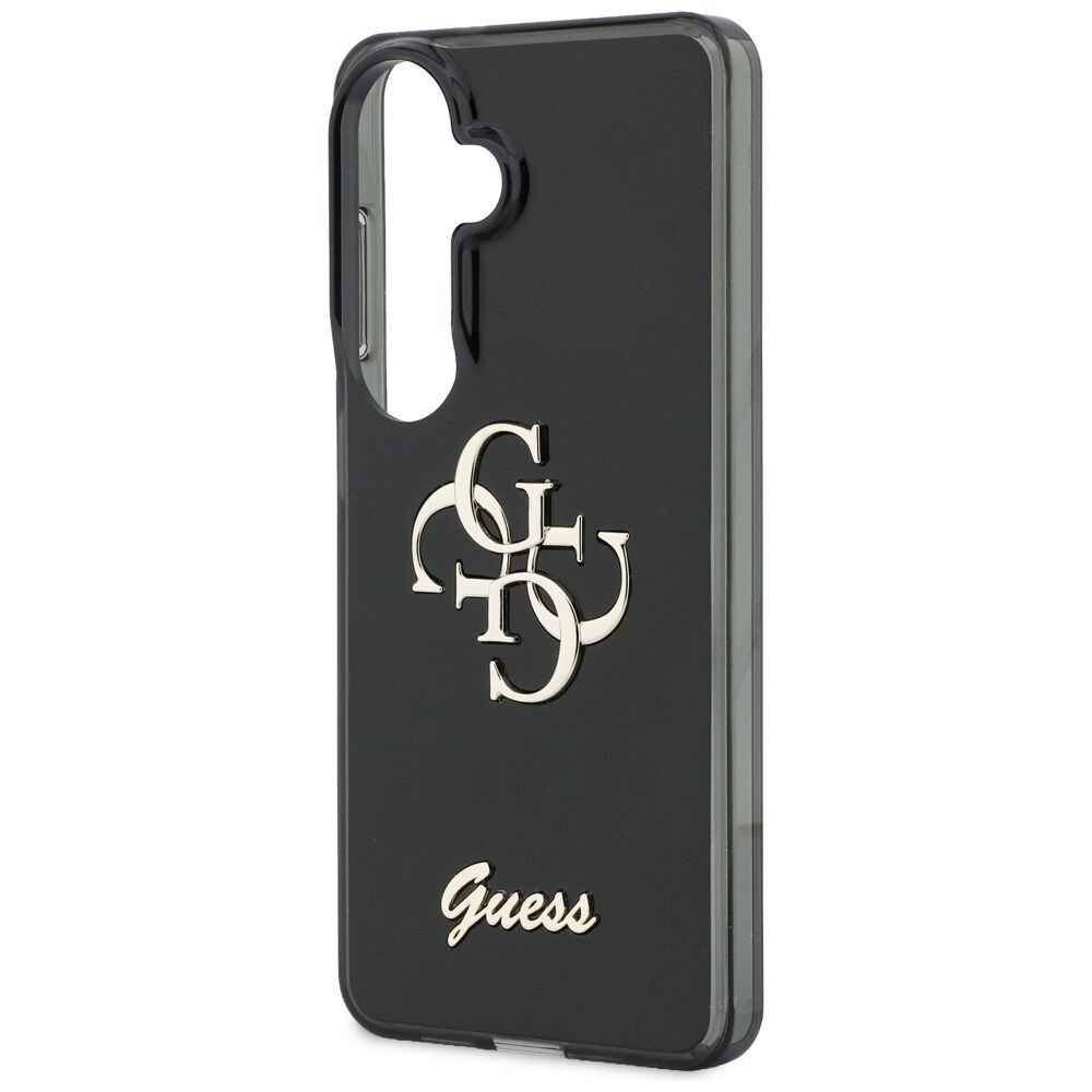 Guess IML Big Metal 4G Script-etui til Samsung Galaxy S26 - sort