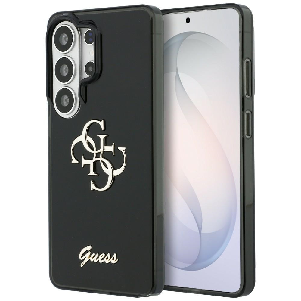 Guess IML Big Metal 4G Script-etui til Samsung Galaxy S26 Ultra - sort