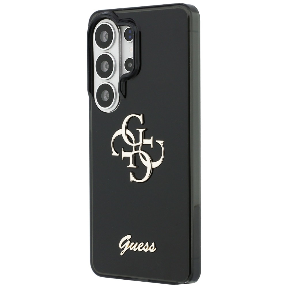 Guess IML Big Metal 4G Script-etui til Samsung Galaxy S26 Ultra - sort