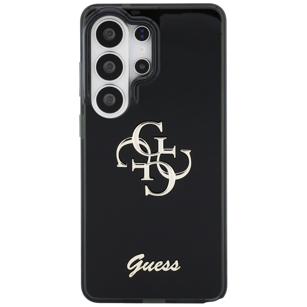 Guess IML Big Metal 4G Script-etui til Samsung Galaxy S26 Ultra - sort