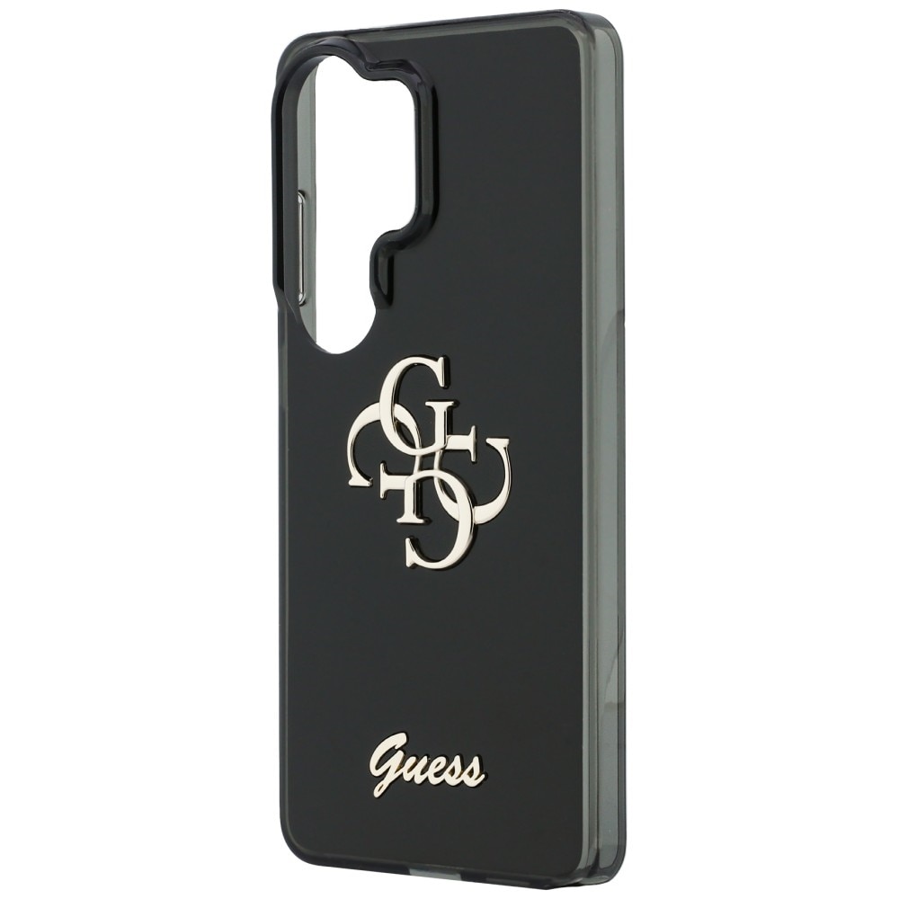 Guess IML Big Metal 4G Script-etui til Samsung Galaxy S26 Ultra - sort