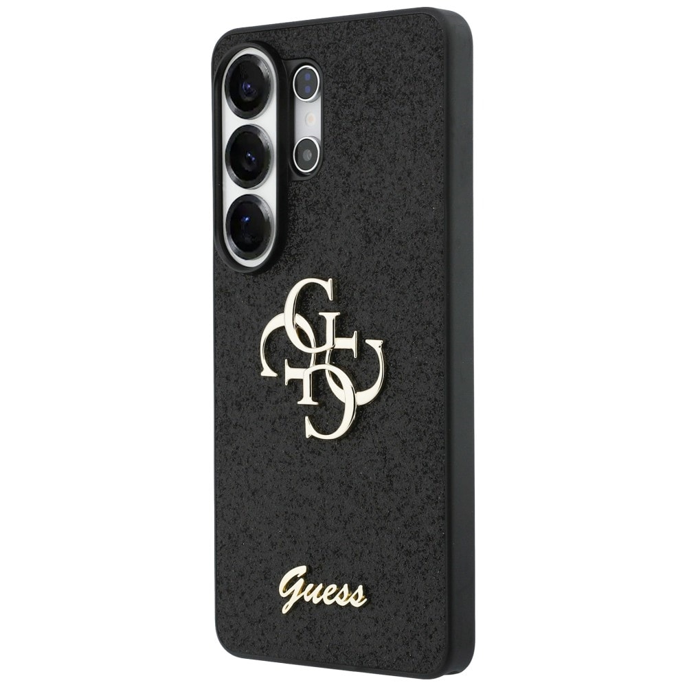 Guess Fast Glitter Big 4G Metal Logo etui til Samsung Galaxy S26 Ultra - sort