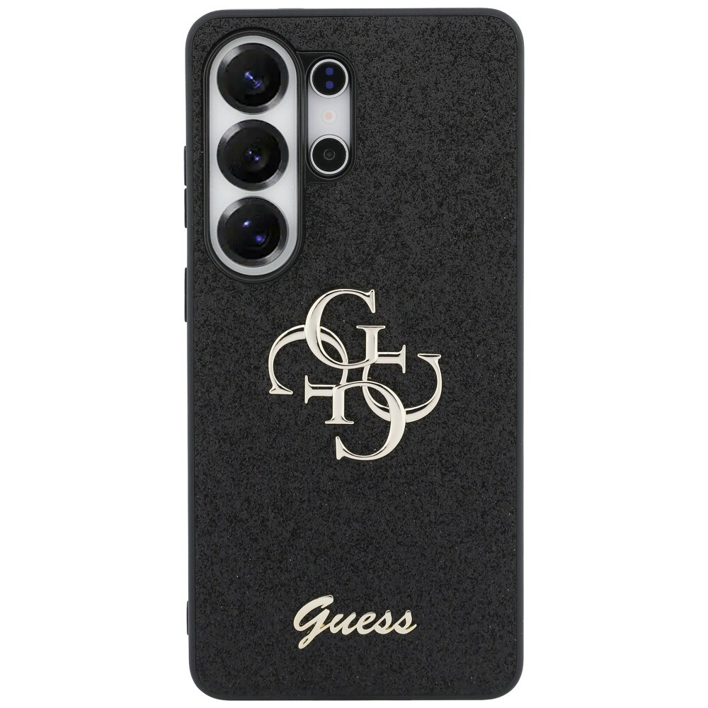 Guess Fast Glitter Big 4G Metal Logo etui til Samsung Galaxy S26 Ultra - sort