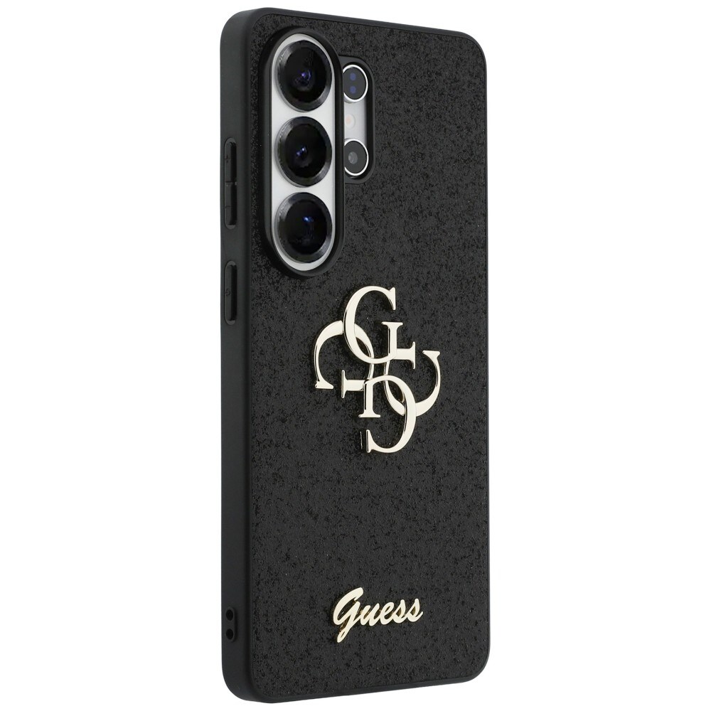 Guess Fast Glitter Big 4G Metal Logo etui til Samsung Galaxy S26 Ultra - sort