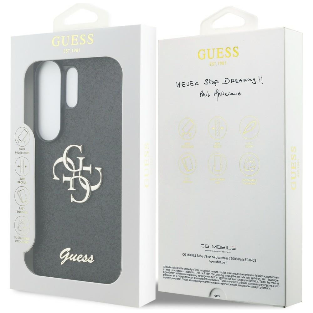 Guess Fast Glitter Big 4G Metal Logo etui til Samsung Galaxy S26 Ultra - sort