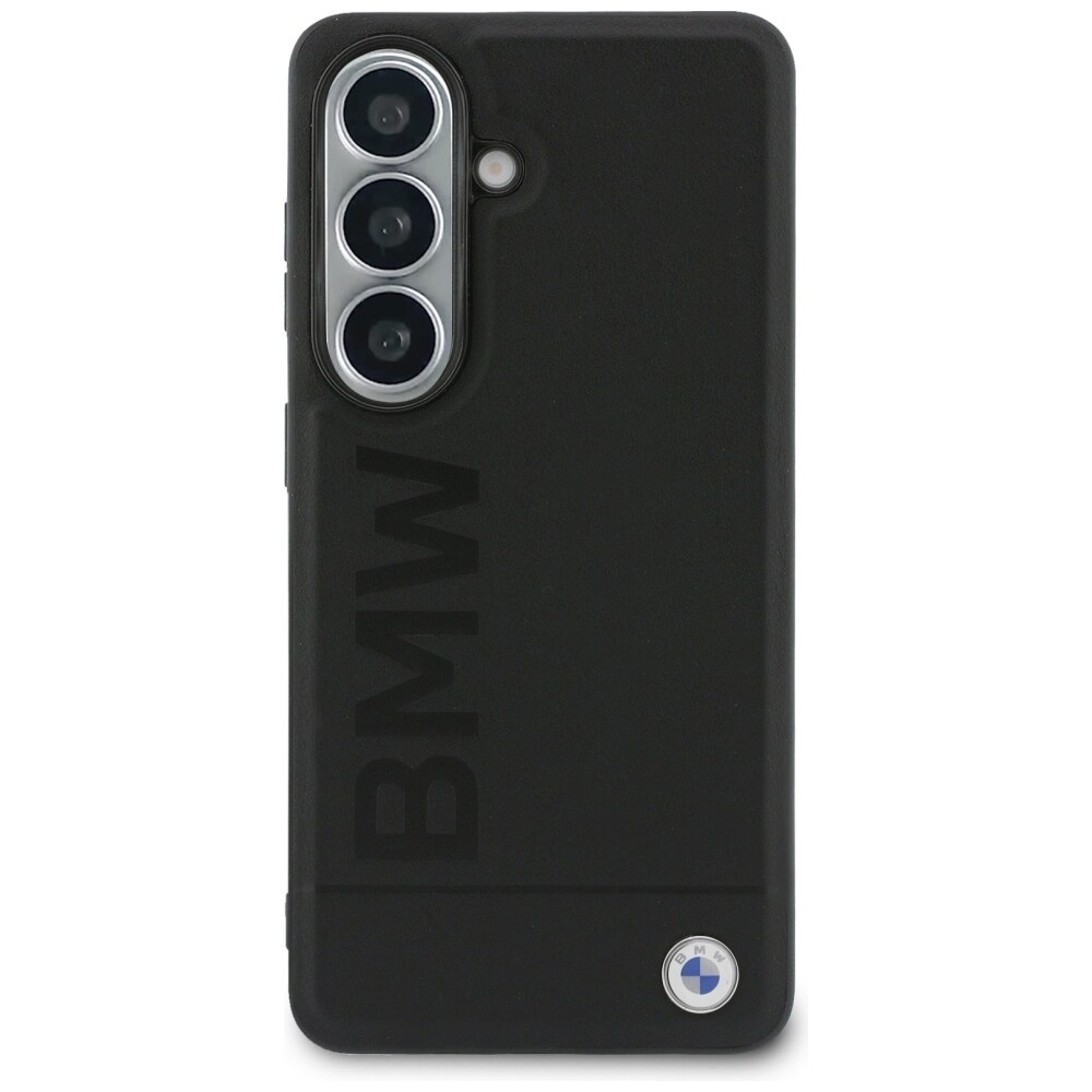 BMW Hot Stamp MagSafe-etui i læder til Samsung Galaxy S26 Plus - Sort