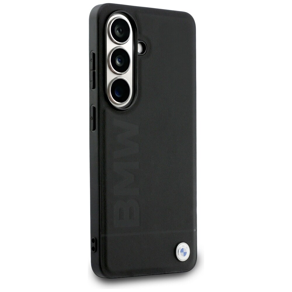 BMW Hot Stamp MagSafe-etui i læder til Samsung Galaxy S26 Plus - Sort