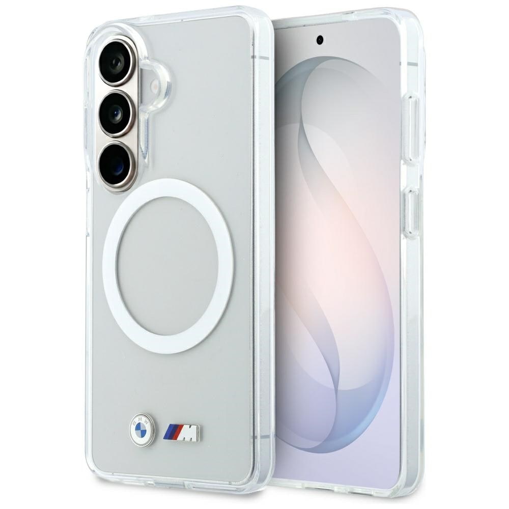BMW IML Stødsikkert Metal Logo MagSafe-etui til Samsung Galaxy S26 - Transparent