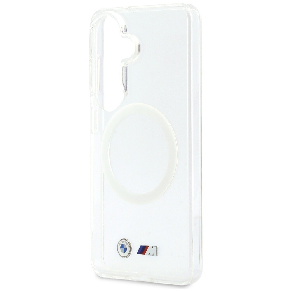 BMW IML Stødsikkert Metal Logo MagSafe-etui til Samsung Galaxy S26 - Transparent